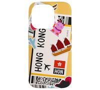 Carte d'embarquement et Aventure pour Hong Kong Travel Coque pour iPhone 14 Pro