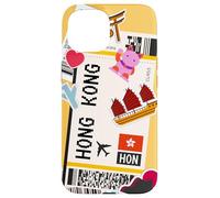 Carte d'embarquement et Aventure pour Hong Kong Travel Coque pour iPhone 15