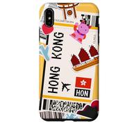 Carte d'embarquement et Aventure pour Hong Kong Travel Coque pour iPhone XS Max