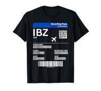 Carte d'embarquement Ibiza Billet d'avion IBZ Ibiza T-Shirt