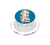 Carte d'embarquement pour Billets d'avion de Moscou en Russie PopSockets PopGrip pour MagSafe