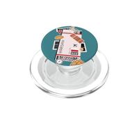 Carte d'embarquement pour Billets d'avion de Varsovie Pologne PopSockets PopGrip pour MagSafe