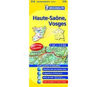 Carte Département Haute-Saône, Vosges, n° 314