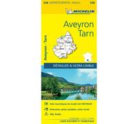 Collectif Michelin – Carte départementale Aveyron, Tarn – Échelle 1/150 000 – Broché