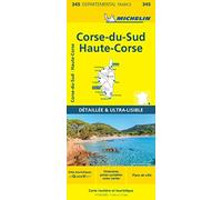 Collectif Michelin – Carte départementale Corse-du-Sud, Haute-Corse – Échelle 1/150 000 – Broché