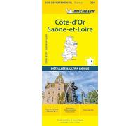 Collectif Michelin – Carte départementale Côte-d'Or, Saône-et-Loire – Broché