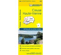 Carte Départementale Creuse, Haute-Vienne