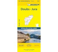 Collectif Michelin – Carte départementale Doubs, Jura – Échelle 1/150 000 – Broché