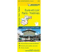 Collectif Michelin – Carte départementale Eure-et-Loir, Paris, Yvelines – Échelle 1/150 000 – Broché