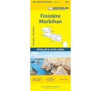 Collectif Michelin – Carte Départementale Finistère, Morbihan – Échelle 1/150 000 – Broché