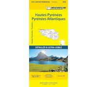 Collectif Michelin – Carte départementale Hautes-Pyrénées / Pyrénées-Atlantiques – 1/150000 – Broché