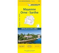 Collectif Michelin – Carte départementale Mayenne, Orne, Sarthe – Échelle 1/150 000 – Broché