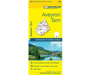 Carte départementale n° 338 - Aveyron & Tarn | Michelin