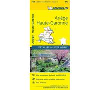 Carte départementale n° 343 - Ariège, Haute-Garonne | Michelin