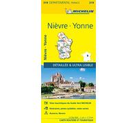 Carte Départementale Nièvre, Yonne