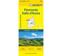 Carte Départementale Piémont · Vallée d’Aoste Échelle 1:200 000 - Collectif Michelin - Michelin - broché - Atlas / carte