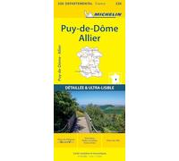 Collectif Michelin – Carte départementale Puy-de-Dôme, Allier – Échelle 1/150 000 – Broché
