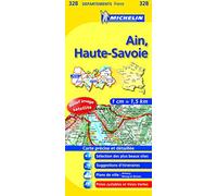 Carte departements Ain, Haute-Savoie