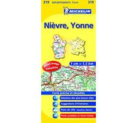 Carte DEPARTEMENTS Nievre, Yonne