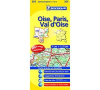 Carte DEPARTEMENTS Oise, Paris, Val-d'Oise