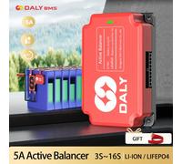 Carte d'équilibrage Daly BMS 5A 18650 Équilibreur d'égaliseur actif Lifepo4 3S 4S 8S 10S 13S 16S Équilibreur actif Packs de batteries au lithium 12S 5A Equalizer