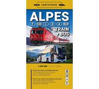 Carte des Alpes : Voyage en train et bus | Cartotrain