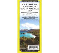 Carte des Caraïbes, de l'Amérique centrale et du Sud | GM Johnson