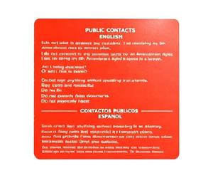 Carte des Droits D'Immigration,5 pièces Manuel de coordonnées résidentielles | Cartes Flash Test De Civisme Version Double Face Anglais-Espagnol | pour Hommes Femmes Étudiants Enseignants