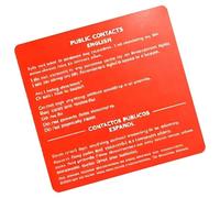 Carte Des Droits D'immigration - Acrylique Guide D'informations De Contact Résidentiel Double Face Anglais Espagnol Cartes Flash D'éducation Civique | Connaissez Vos Droits Carton Rouge Pour Les Étudi