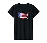 Carte des États-Unis avec Drapeau américain T-Shirt Graphique avec Valeur