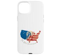 Carte des États-Unis avec Le Chef amérindien Coque pour iPhone 15 Plus