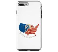 Carte des États-Unis avec Le Chef amérindien Coque pour iPhone 7 Plus/8 Plus