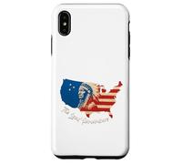 Carte des États-Unis avec Le Chef amérindien Coque pour iPhone XS Max