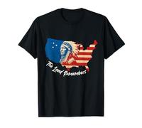 Carte des États-Unis avec Le Chef amérindien T-Shirt