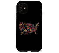 Carte des États-Unis d'Amérique - À Collectionner pour Homme et Femme Coque pour iPhone 11