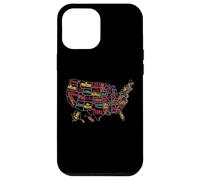 Carte des États-Unis d'Amérique - À Collectionner pour Homme et Femme Coque pour iPhone 12 Pro Max