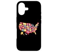 Carte des États-Unis d'Amérique - À Collectionner pour Homme et Femme Coque pour iPhone 17
