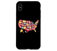 Carte des États-Unis d'Amérique - À Collectionner pour Homme et Femme Coque pour iPhone XS Max