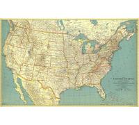 Carte des États-Unis d'Amérique de 1933