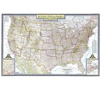 Carte des Etats-Unis d'Amérique de 1946