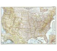 Carte des États-Unis d'Amérique de 1956