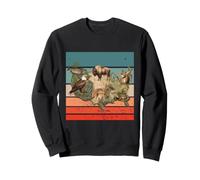 Carte des États-Unis Saumon pygargue à tête Blanche Bison Sweatshirt