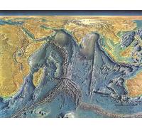 Carte des fonds de l'océan Indien de 1967