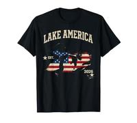 Carte des Grands Lacs Américains Est 2026 de l'Amérique du lac T-Shirt