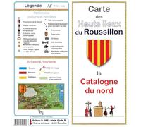 Carte des hauts-lieux du Roussillon: La Catalogne du nord