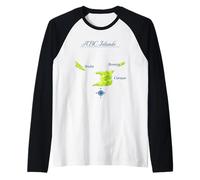 Carte des îles ABC Aruba Bonaire Curaçao Manche Raglan