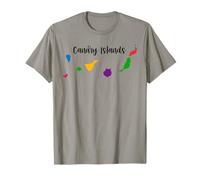 Carte des Îles Canaries Canaris Hommes Femmes Enfants T-Shirt
