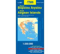 Carte des îles du nord de la mer Égée (Grèce) - n° 61 | Orama