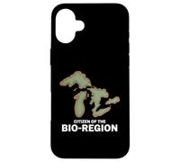 Carte des Lacs de la Bio-Région Coque pour iPhone 16 Plus