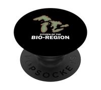 Carte des Lacs de la Bio-Région PopSockets PopGrip Adhésif